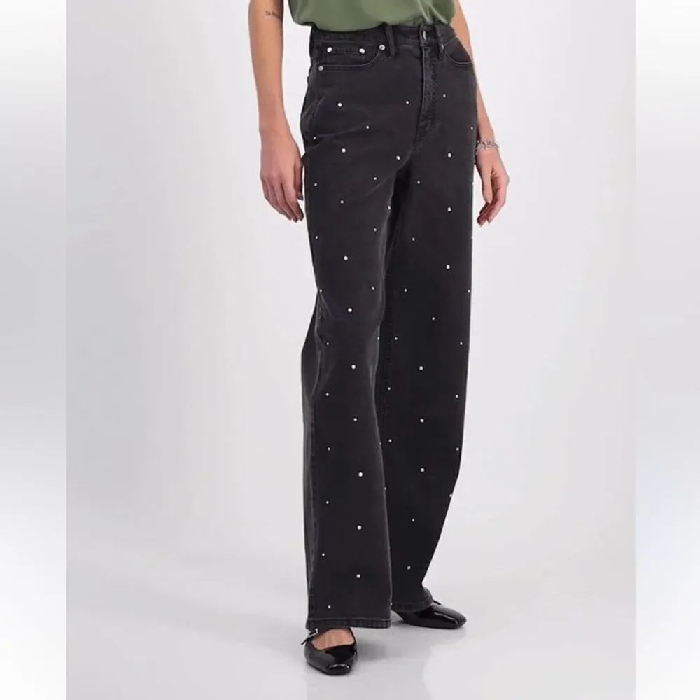 Ardene 90’s High Rise Embellished Straight Leg Jeans Women’s 5